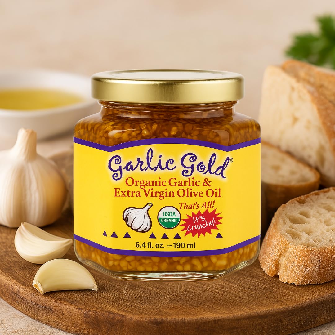 Garlic Gold adorning salad for instant texture and roasted garlic flavor