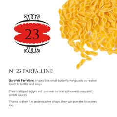 Garofalo cooked farfalline in bowl delivering al dente bite benefit