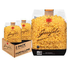 Garofalo front packaging showing clear bag and premium pasta quality