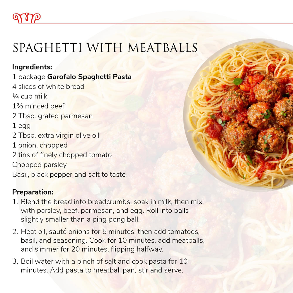 Garofalo spaghetti next to measuring scale, shows portion and serving size