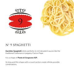 Garofalo cooked spaghetti al dente on fork, demonstrates ideal texture