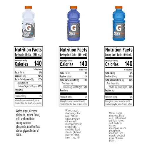 Gatorade bottle held in hand demonstrating 20 oz size and portability