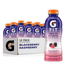 Gatorade bottle front packaging showing Blackberry Raspberry flavor and calories benefit