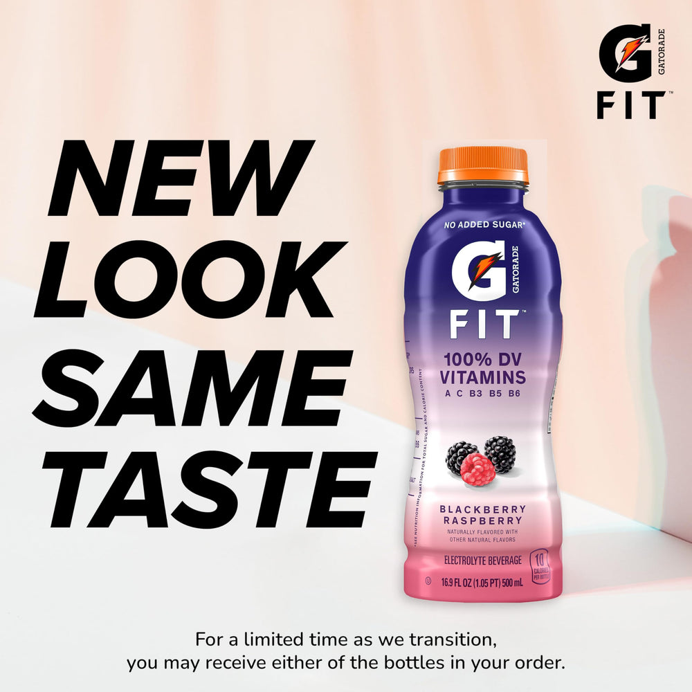Gatorade label close-up showing vitamins A and C and ingredient clarity benefit