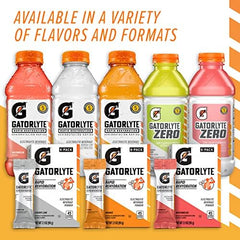 Gatorade Gatorlyte Zero back label with nutrition facts and electrolyte list
