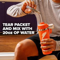 Gatorade powder close-up texture highlighting easy-mix convenience