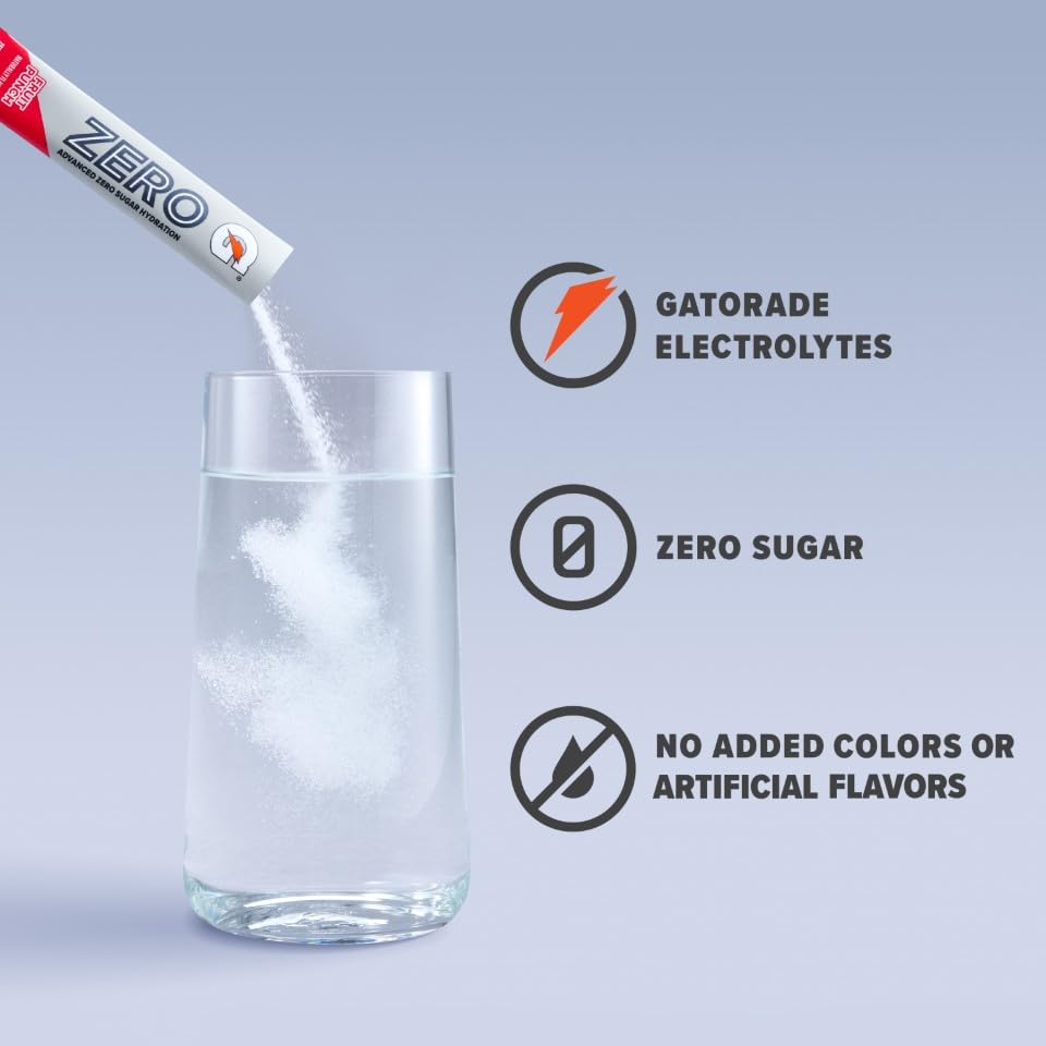 Gatorade single-serve powder sticks fanned out for portable hydration benefit
