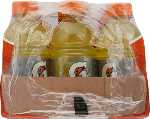 Gatorade bottle in hand showing scale and convenient 12 fl oz size