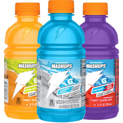 Gatorade close-up bottle label showing flavor pair and clear branding benefit