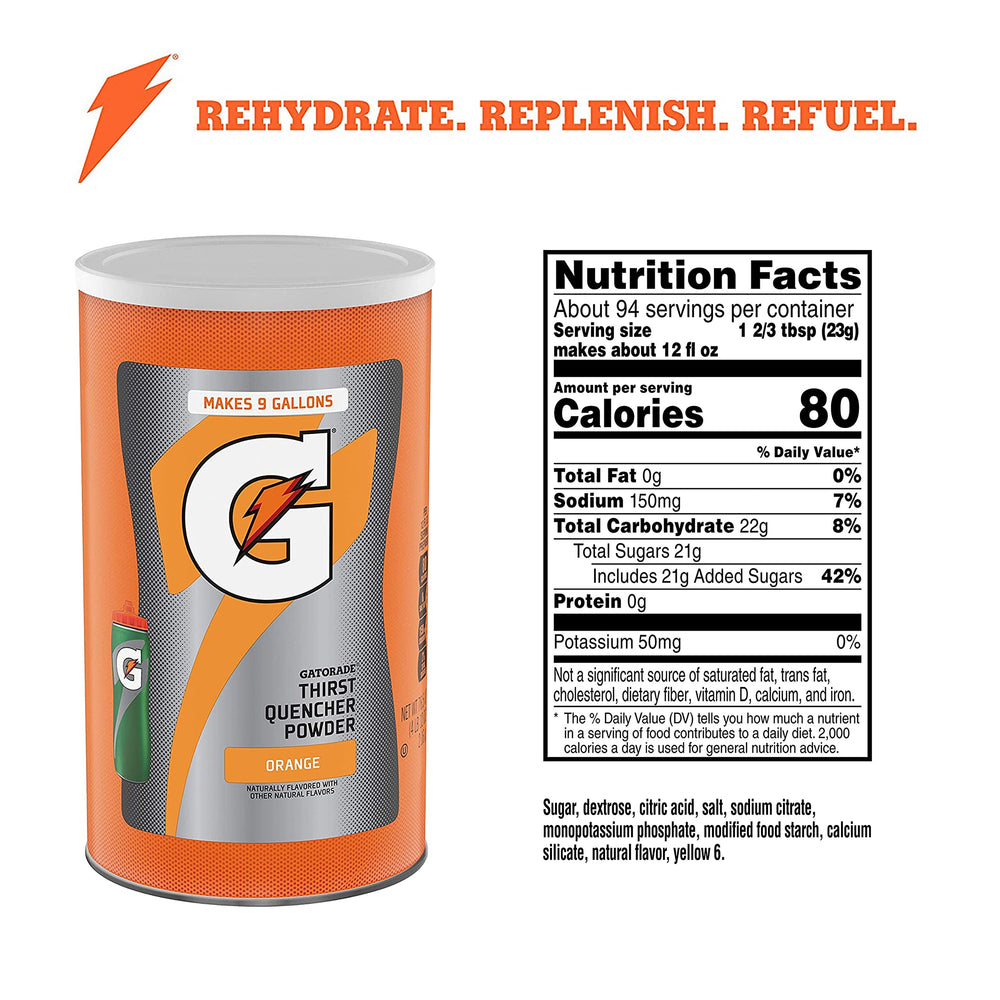 Close-up scoop of Gatorade powder by Gatorade for precise measuring and consistent mixes