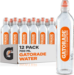 Gatorade water front packaging pack of twelve showing brand and size for easy stocking