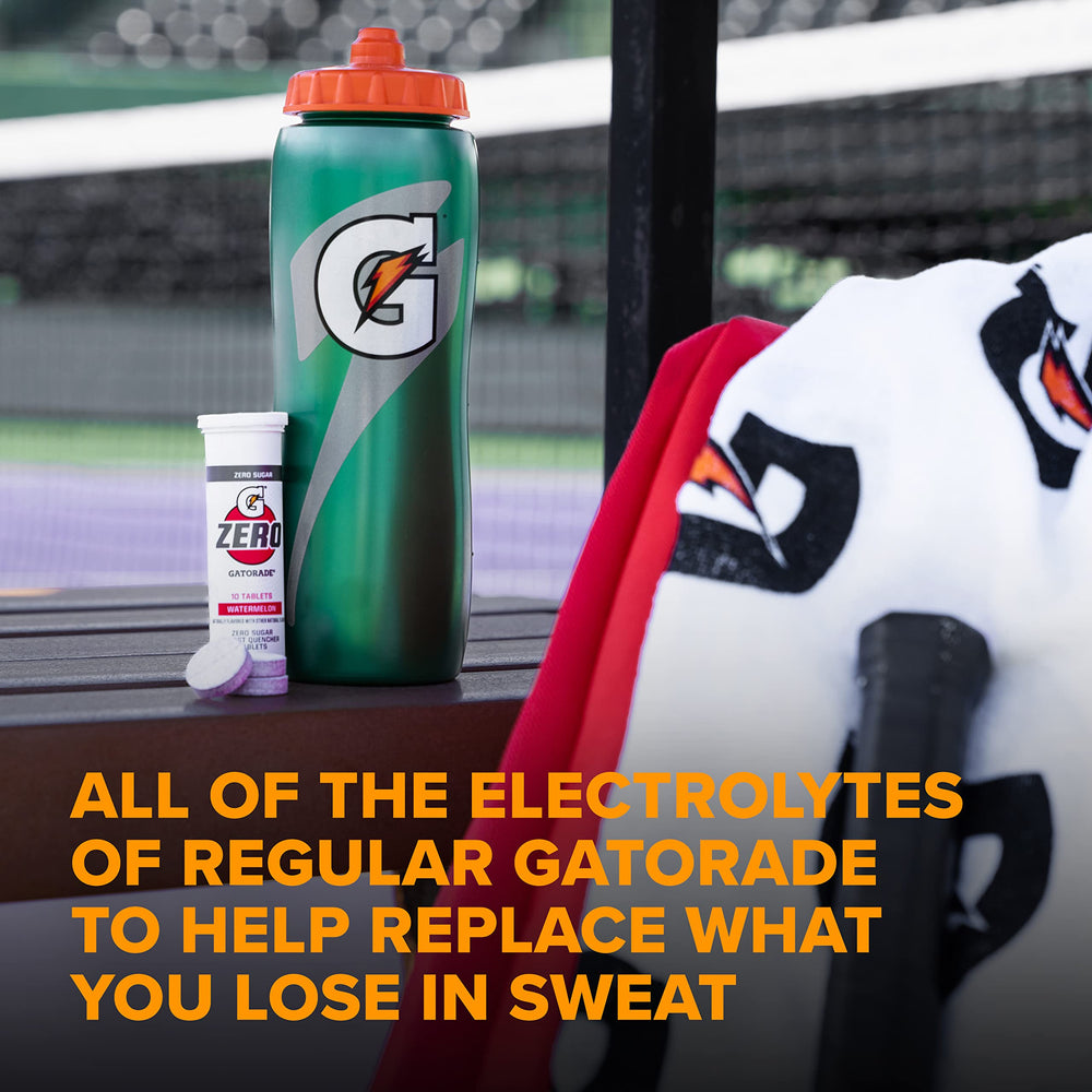 open pack with stacked tablets showing Gatorade convenient portability benefit