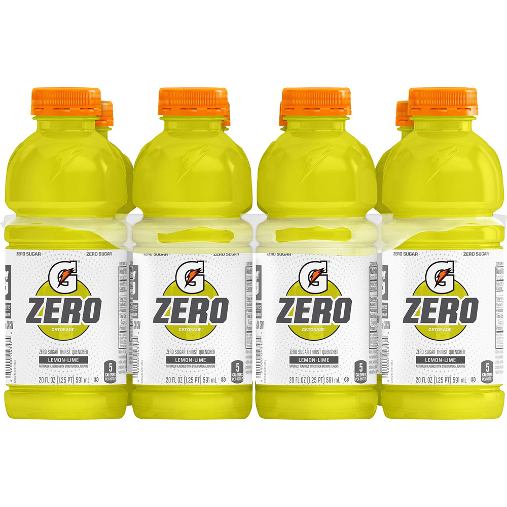 Gatorade Zero Lemon-Lime front packaging showing brand and zero-sugar hydration benefits