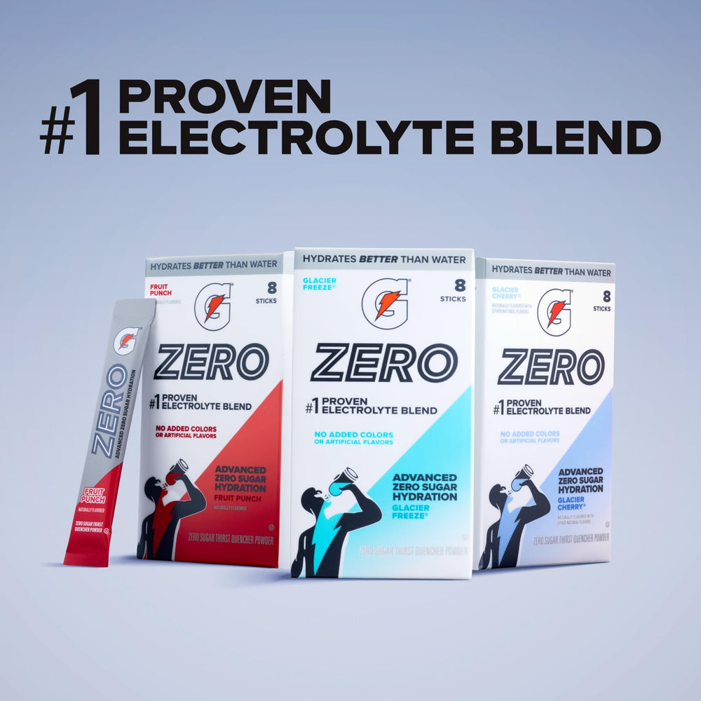 Gatorade Zero orange sticks inside a gym bag illustrating ready-to-use workout fuel