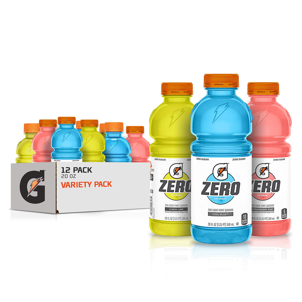 Gatorade front packaging showing variety pack and shelf-ready design benefits