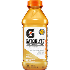 Gatorlyte front packaging showing pineapple mango flavor and lower sugar benefit
