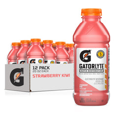 Gatorlyte front packaging showing 12-bottle pack and clear product benefit