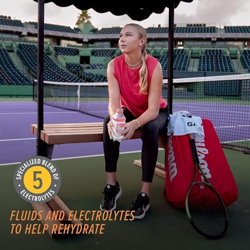 Gatorade Gatorlyte Zero bottle in athlete hand during workout, demonstrating easy on-the-go use