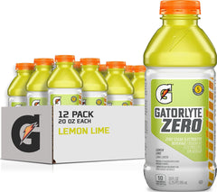 Gatorlyte bottle front packaging showing lemon lime and quick rehydration benefit