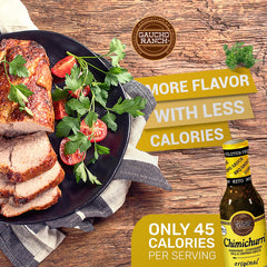 Gaucho Ranch label detail displaying ingredients and gluten-free benefit
