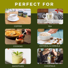 Gaudum monk fruit in coffee cup sweetening drink with zero calories