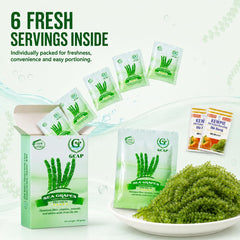 GCAP opened single-portion sachet ready to hydrate, easy single-serve convenience