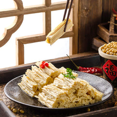 GDFFKS rehydrated bean curd sticks in bowl showing soft texture and readiness