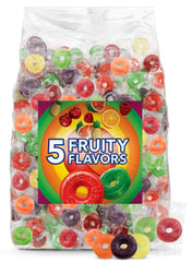 GEEOOLLAH front of bag showing five-flavor assortment and weight