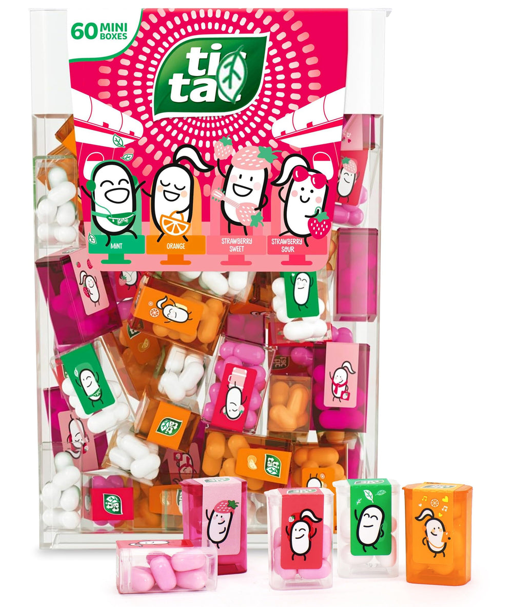 GEEOOLLAH front packaging with 60 mini boxes showing colorful variety and portability