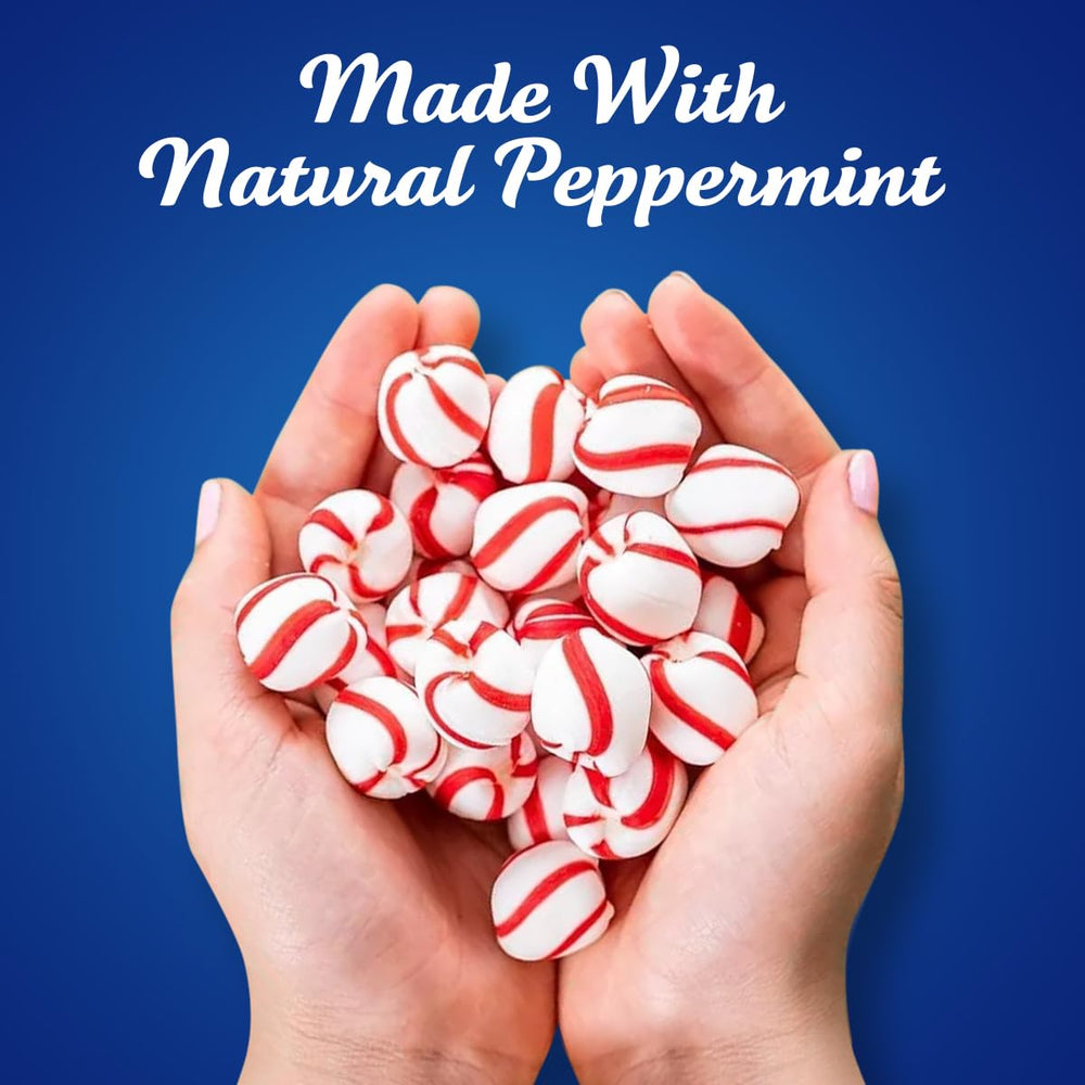 GEEOOLLAH peppermint balls nestled in an Easter basket, great non-melting option