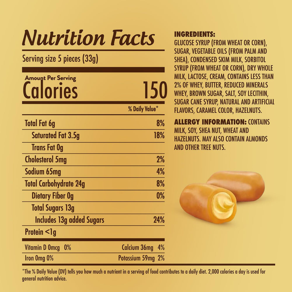 GEEOOLLAH individually wrapped caramel in hand demonstrating portable convenience