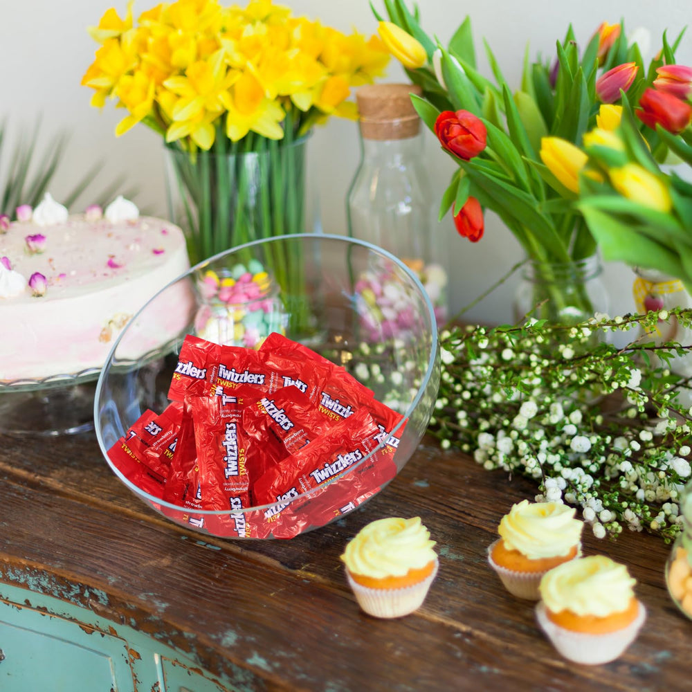 GEEOOLLAH candy bowl display with twists for easy party refills