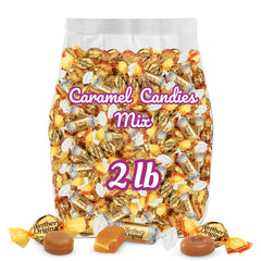GEEOOLLAH Werther’s Original front packaging showing 2 lb bag and branding benefit