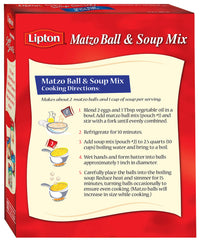 Gefen Lipton mix texture close-up illustrating fine granules for consistent matzo balls