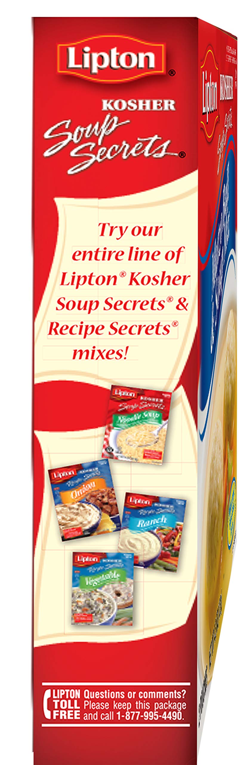 Gefen Lipton open box with two pouches visible to show convenient portioned servings