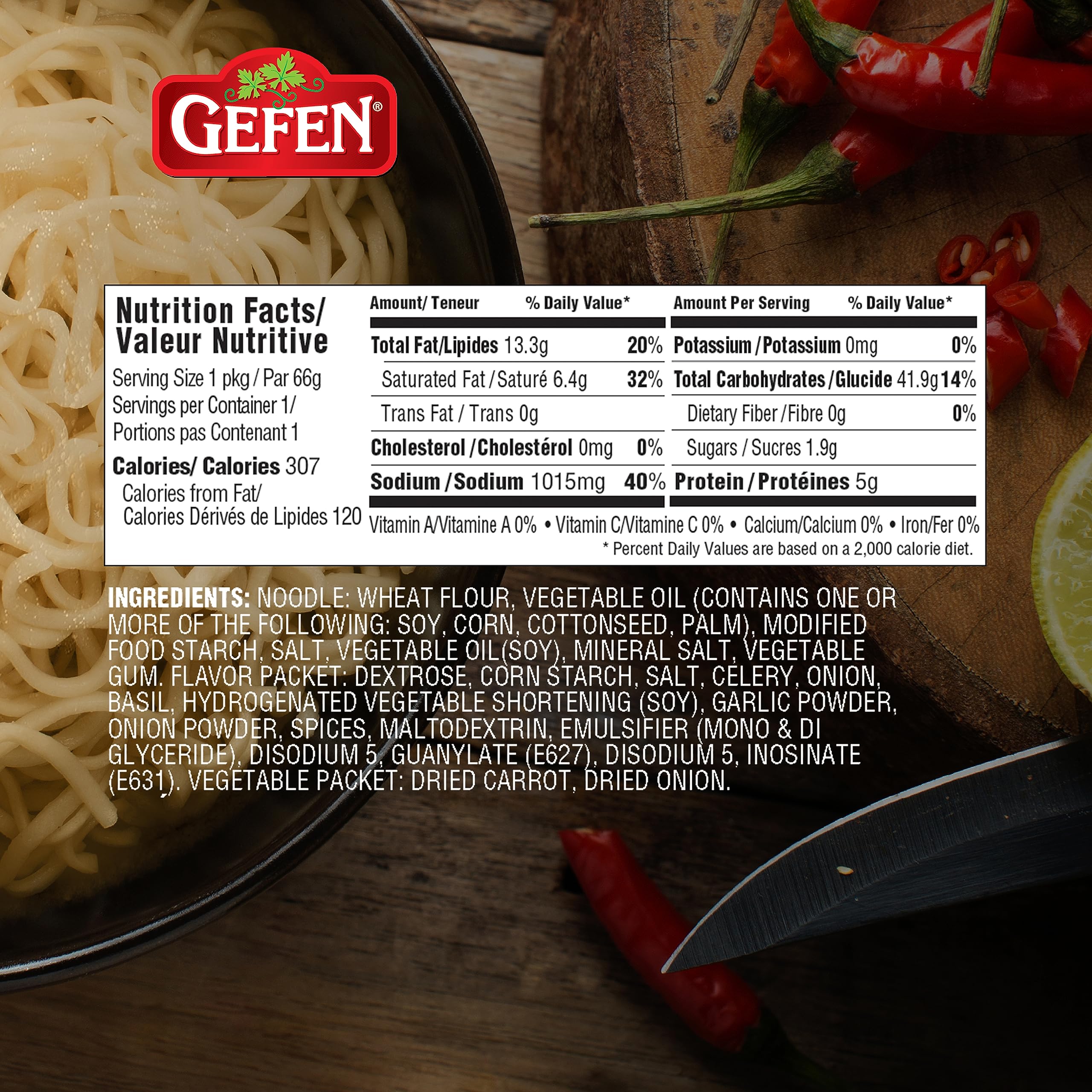 Gefen prepared bowl with vegetables showing quick, customizable meal