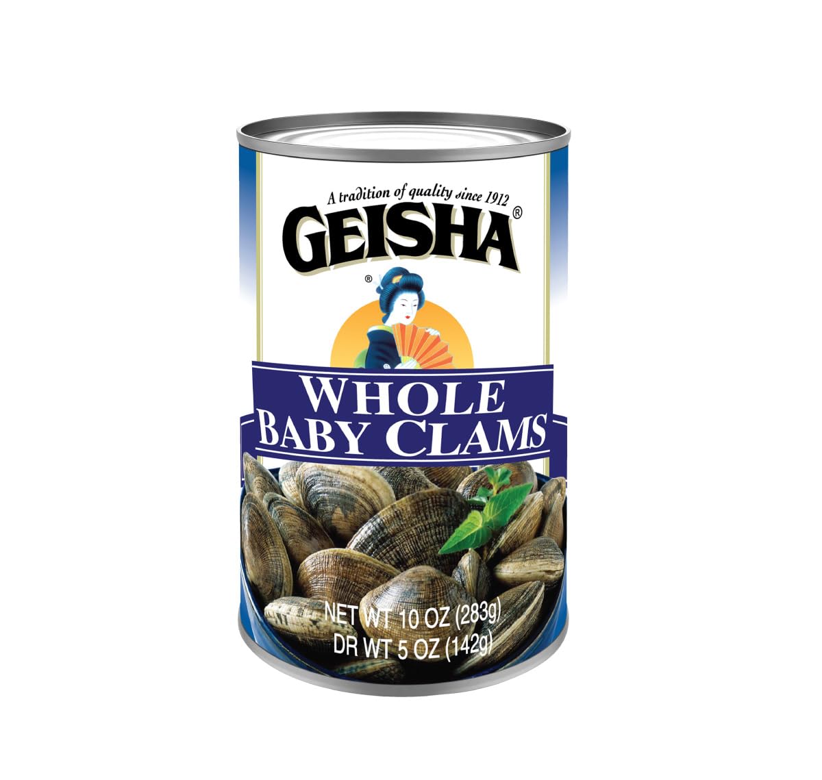 GEISHA front can label showing brand and product benefits