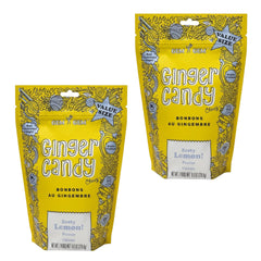 Gem Gem front packaging showing lemon ginger chews and product details benefits of authenticity