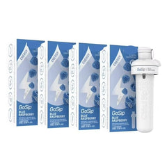 Generic blue raspberry front packaging showing cartridges and flavor brightening