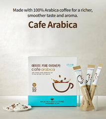 Generic Cafe Arabica open box with 50 sticks visible, emphasizing convenience and freshness