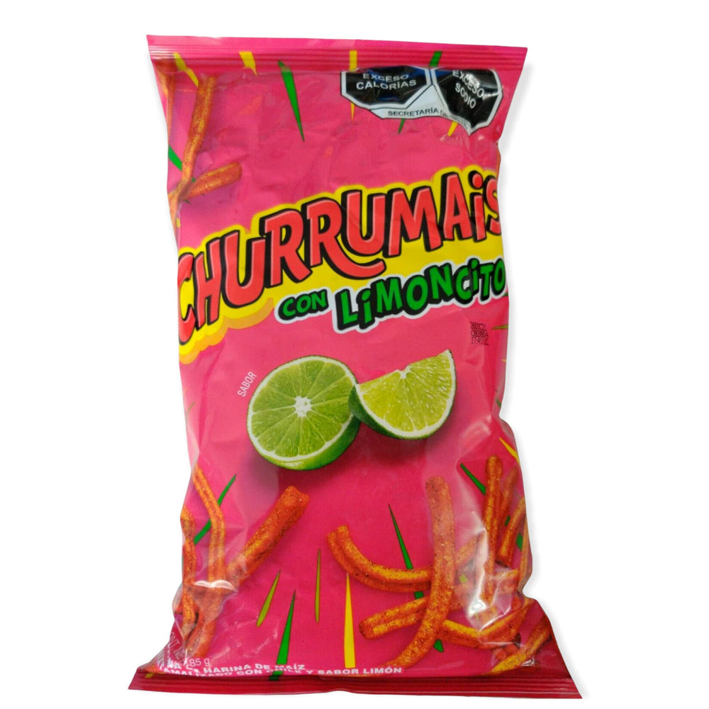 Generic Churrumais Con Limoncito close-up of puffed corn texture highlighting crispness and limoncito seasoning
