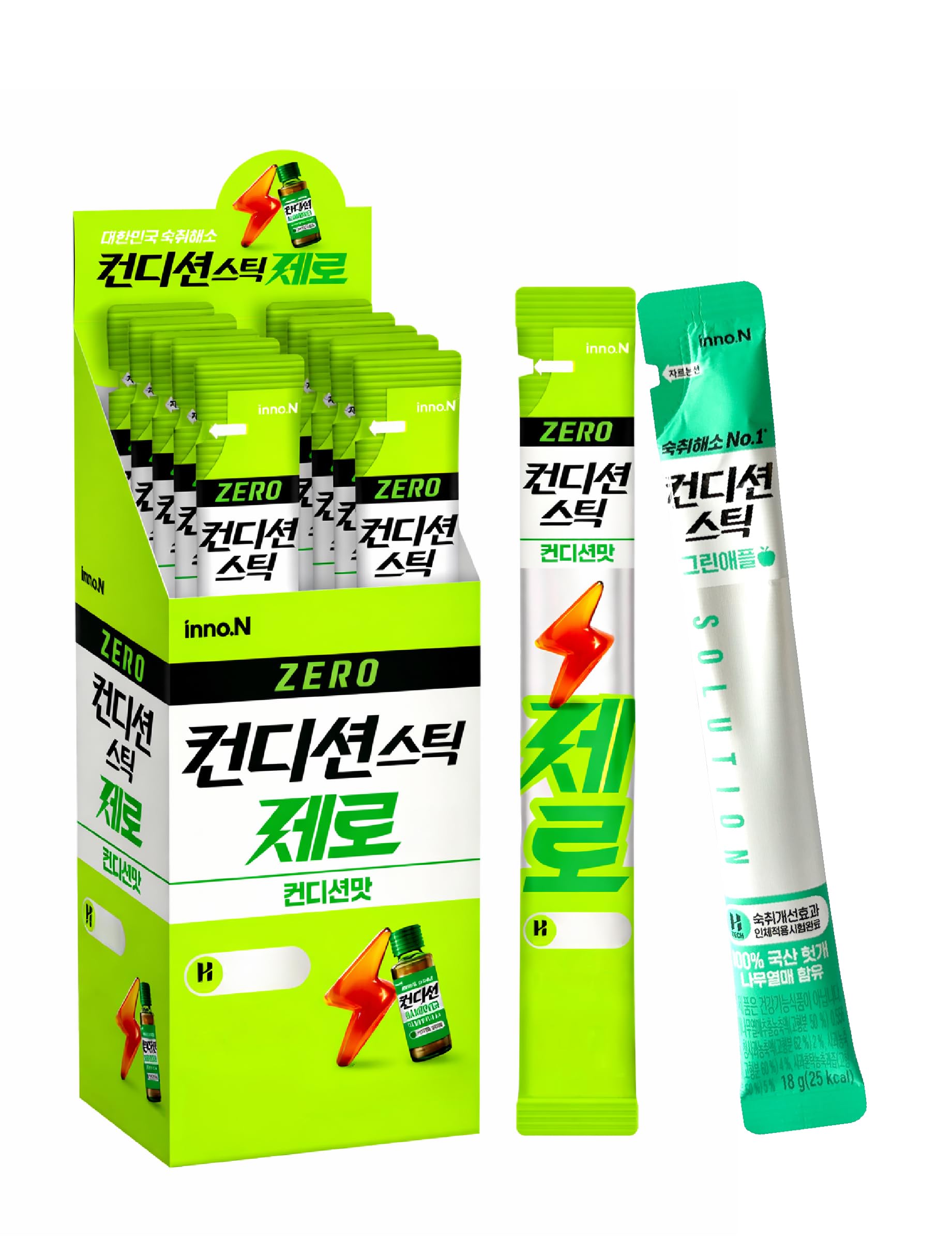 Generic 컨디션 brand front packaging showing 11 jelly sticks, convenient portioning