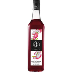 Generic dragon fruit syrup front bottle showing vivid color and cocktail-ready impact