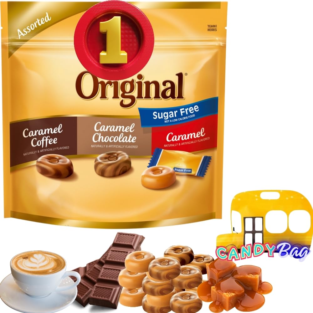 Generic front bag showing ALL Original sugar free assorted flavors and resealable benefit
