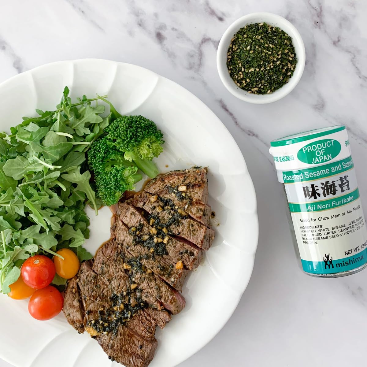 Generic furikake used in bento box for quick flavorful meal prep
