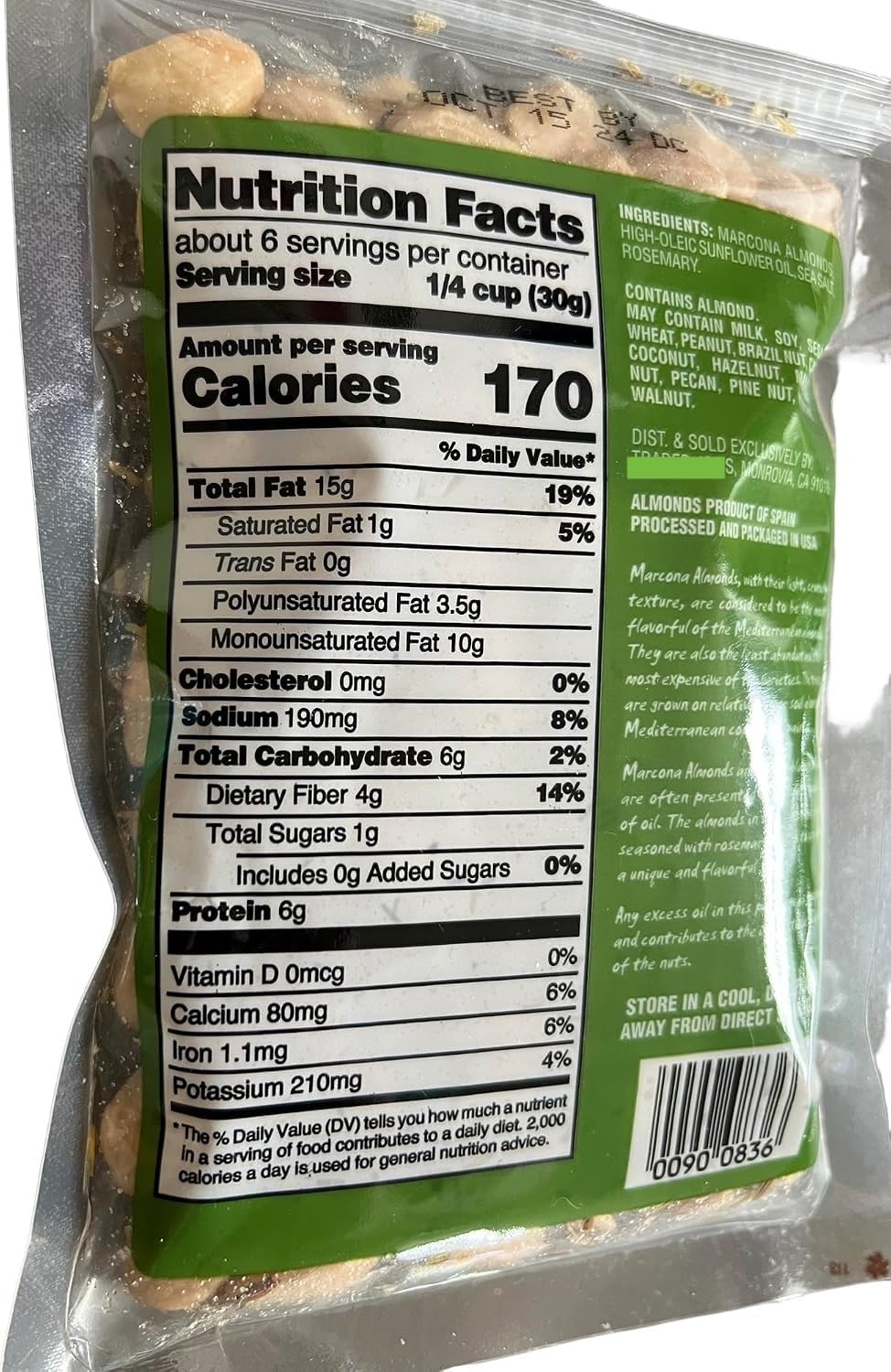 Generic close-up of Marcona almonds texture highlighting tender buttery bite