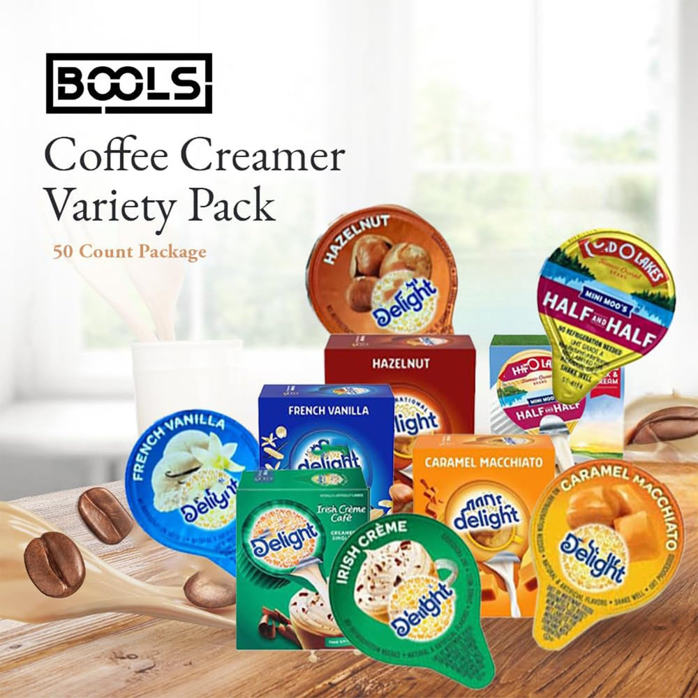 Generic open single creamer cup with peel lid ready to pour for fast use