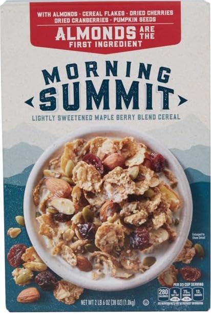 Generic Morning Summit front packaging showing two 38 oz bags and product benefit of value pack
