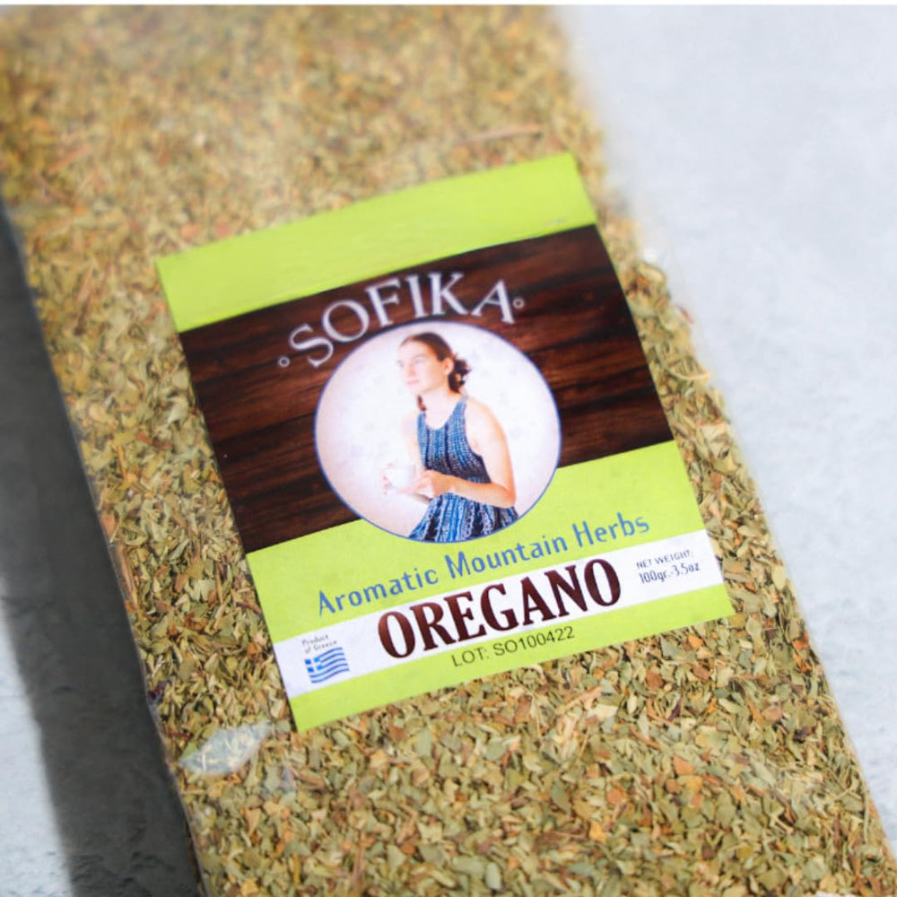 Generic oregano sprinkled on pizza showcasing topping enhancement and aroma benefit