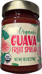 Generic organic guava jar front packaging showing label and size benefit